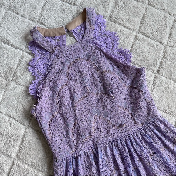 Francesca's Collection | Eloise Lace open back dress Lavender | Size Small - Picture 5 of 12